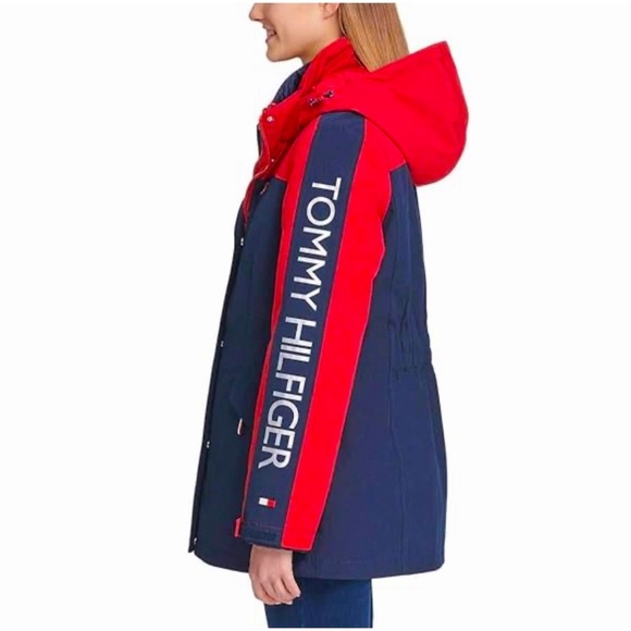 NEW! TOMMY HILFIGER 3 in 1 All Weather System Jacket Hooded Women's SZ S - Picture 2 of 16